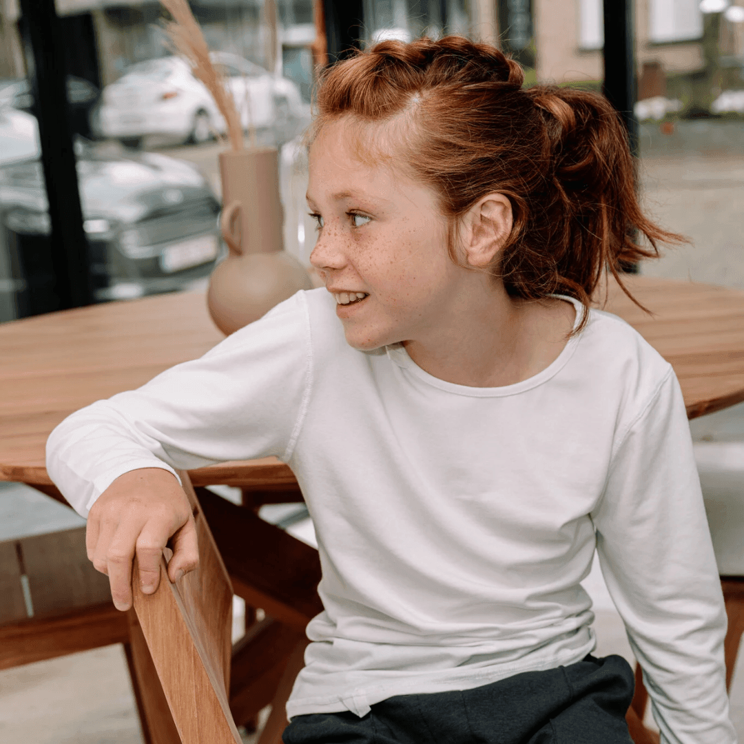 Sensory Friendly Seamless Long Sleeve Shirt + Fidget Loop – Kids - Made2Motivate