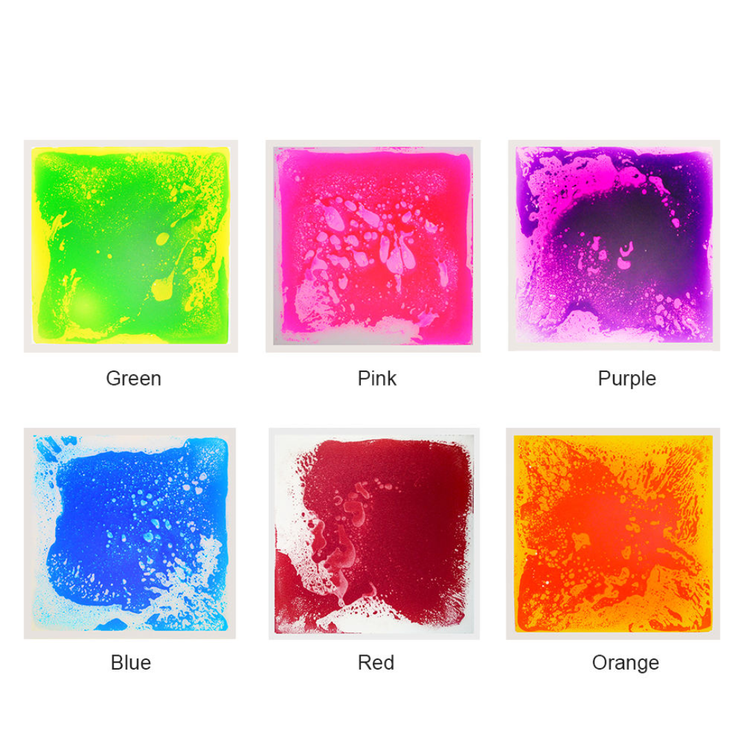 Liquid Sensory Floor Tiles Set of 6 Multi Sizes