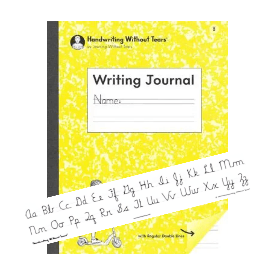 Handwriting Without Tears Writing Journal B β Includes 1 Alphabet Desk Strip Sticker