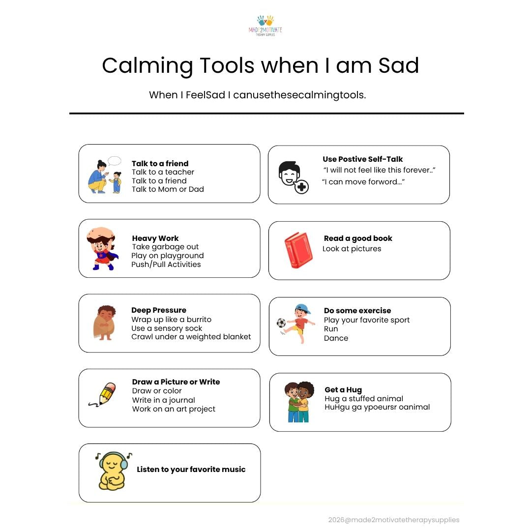 Self-Regulation Activity Pack: 15+ Printable Worksheets for Feelings & Coping Tools