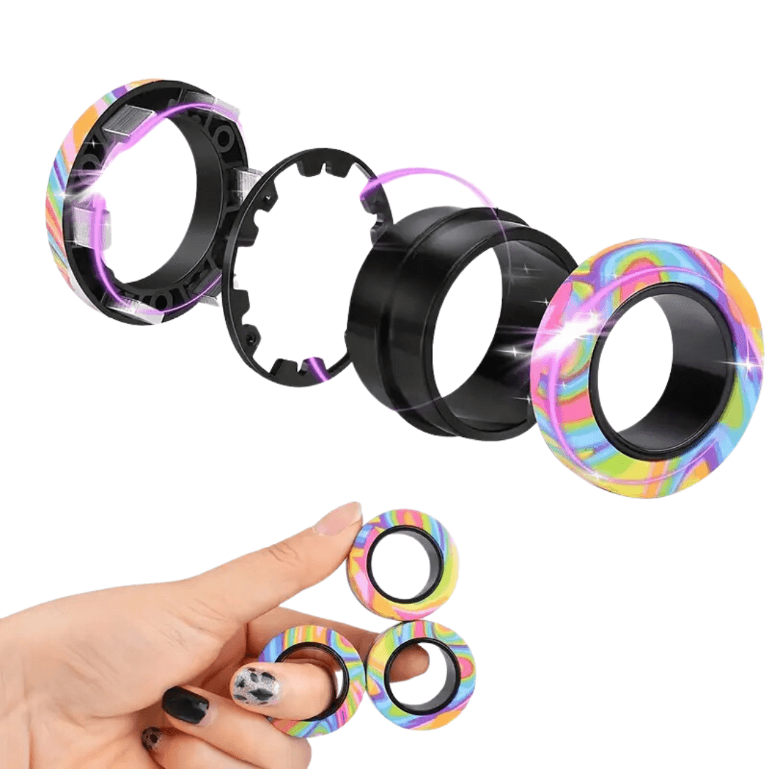 Magnetic Fidget Rings – Spin, Play, Relax! - Made2Motivate