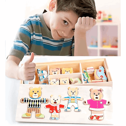 Family Dress up: Bear or Rabbit Jigsaw Puzzle - Made2Motivate