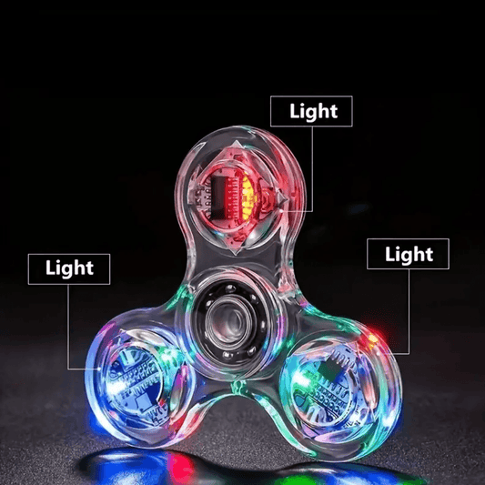 LED Light-Up Fidget Spinner | 3 Modes | Stress Relief & Fun Toy