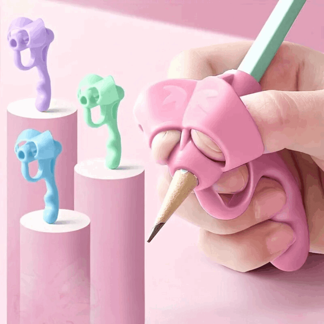 Perfect Pencil Gripper - 4pc Set for Comfortable & Correct Writing!