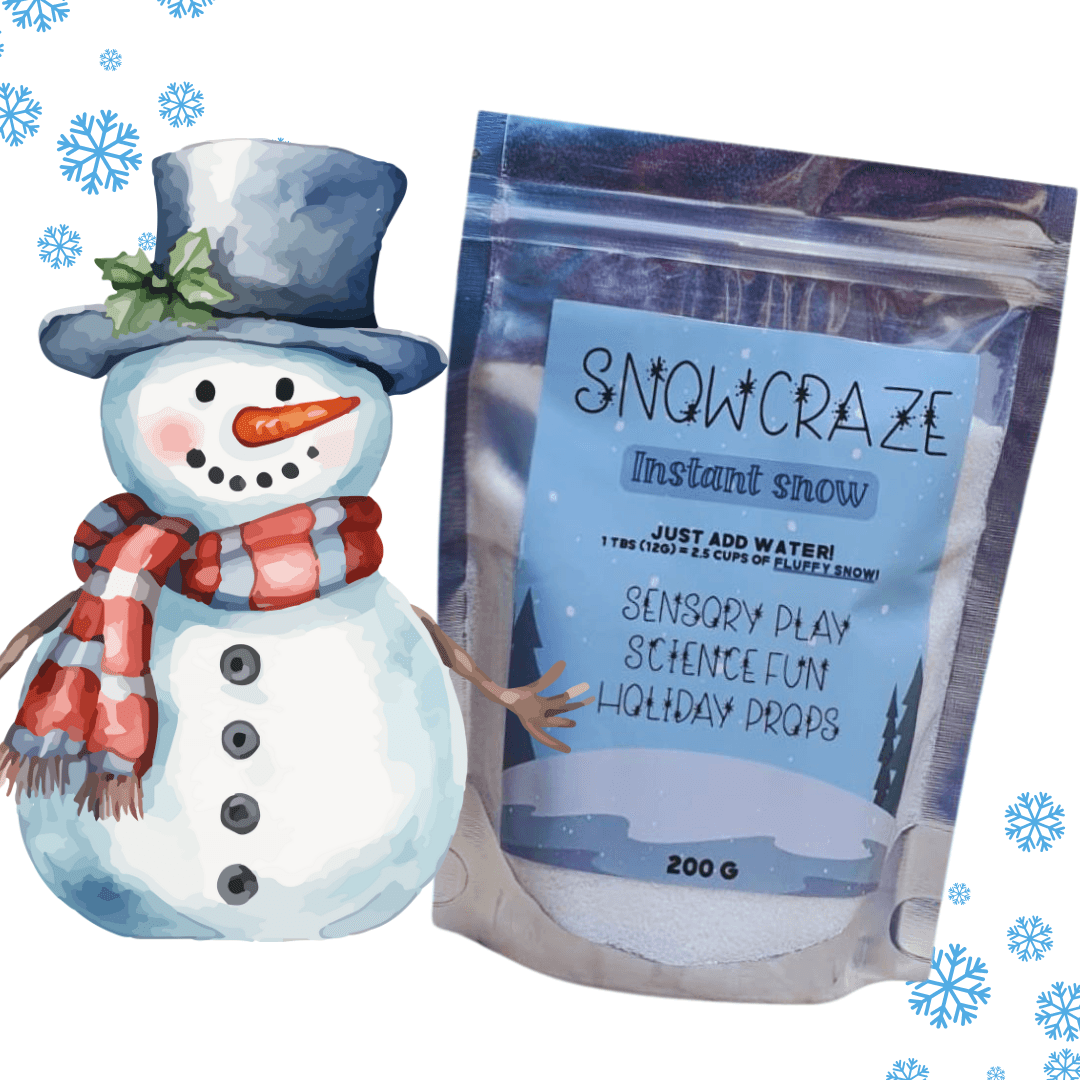 Instant Snow — Magical Sensory Play for Kids | 200g Pack Snow Scoop - Made2Motivate