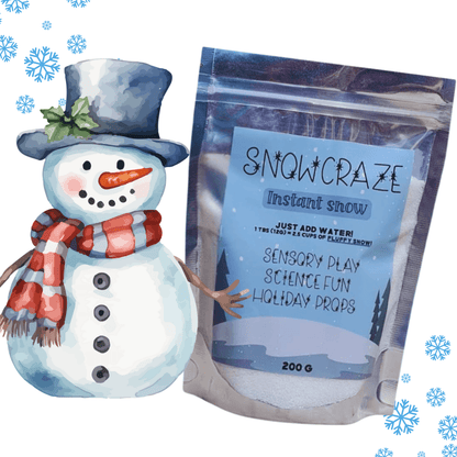 Instant Snow — Magical Sensory Play for Kids | 200g Pack Snow Scoop - Made2Motivate