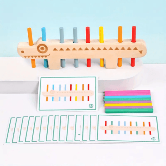 Crocodile Color Sort & Match Wood Toy - Made2Motivate