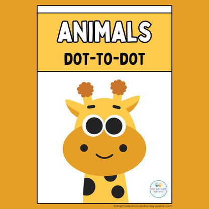 36 Dot-to-Dot Animal Printables with Letter Tracing