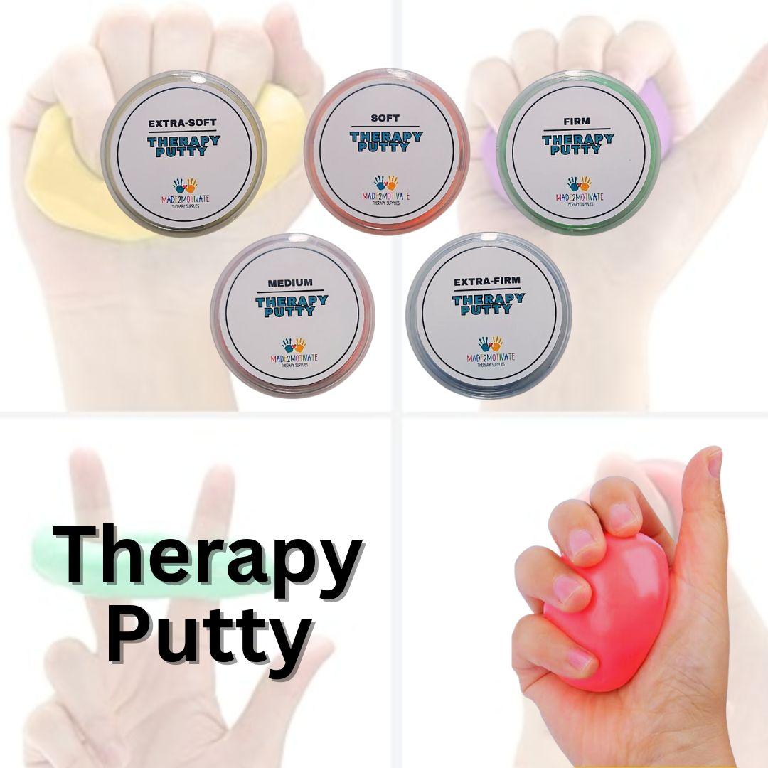 Therapy Putty- 5 Resistant Levels for Strength & Flexibility - Made2Motivate