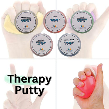 Therapy Putty- 5 Resistant Levels for Strength & Flexibility - Made2Motivate