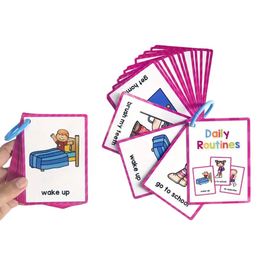 Daily Routines Flashcards for Kids - Made2Motivate