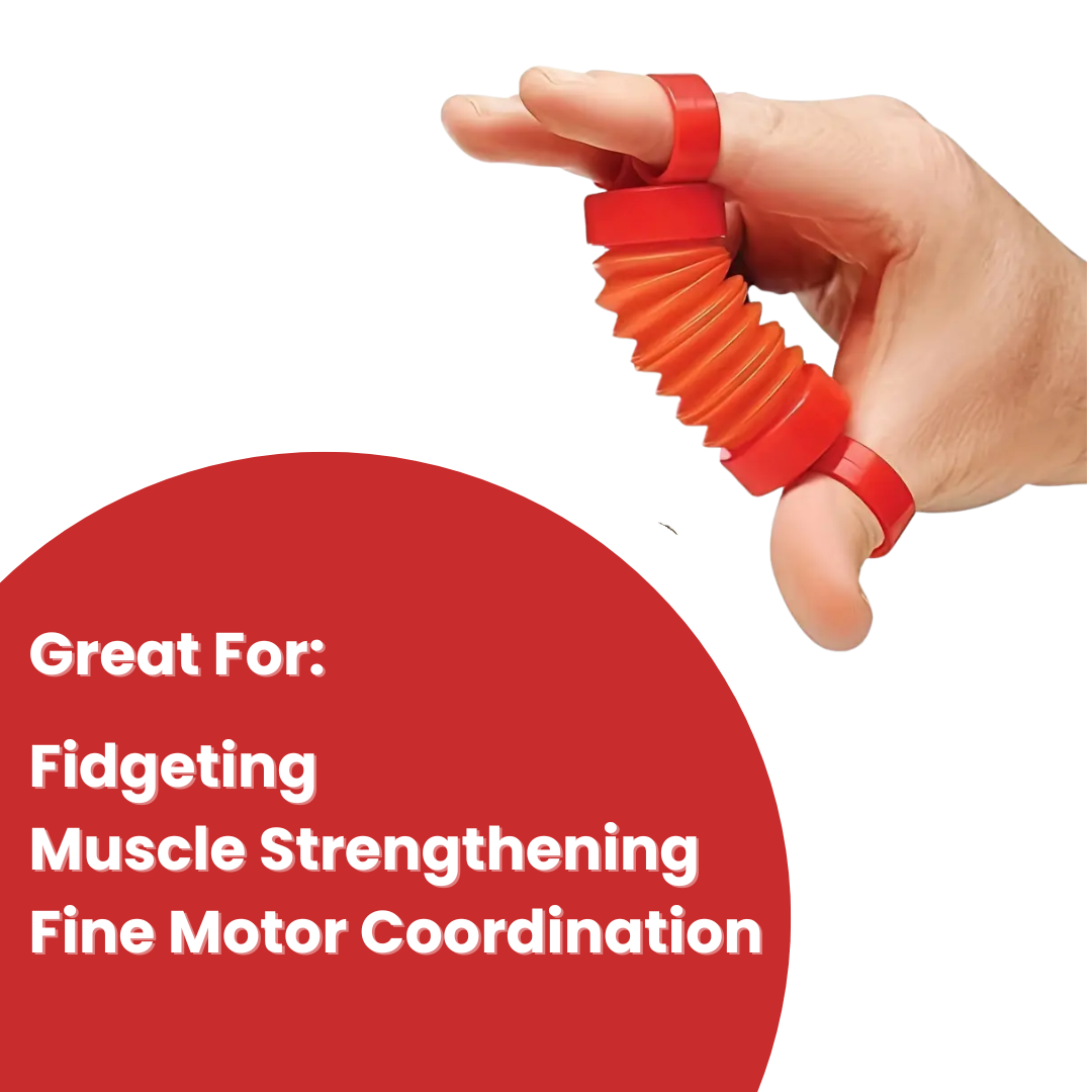 Accordion Finger Fidget Toy – Squeeze Away Stress & Build Focus!