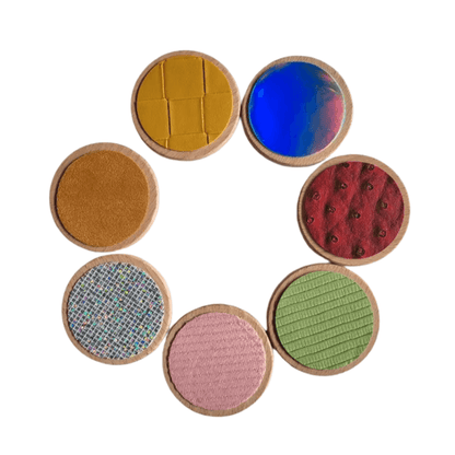 Textured Sensory Discs-Wood (7 pcs)