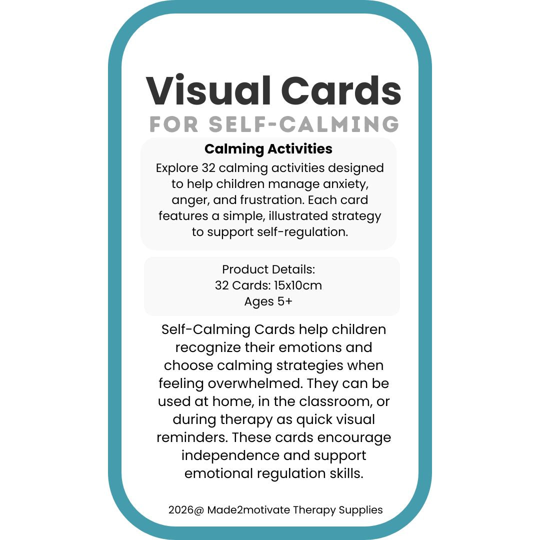 Visual Self-Calming Cards – 32 Strategies to Support Emotional Regulation in Children