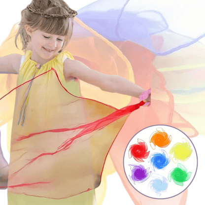 Sensory Juggling Scarves - 7pc – Fun, Colorful, and Engaging Movement Scarves - Made2Motivate