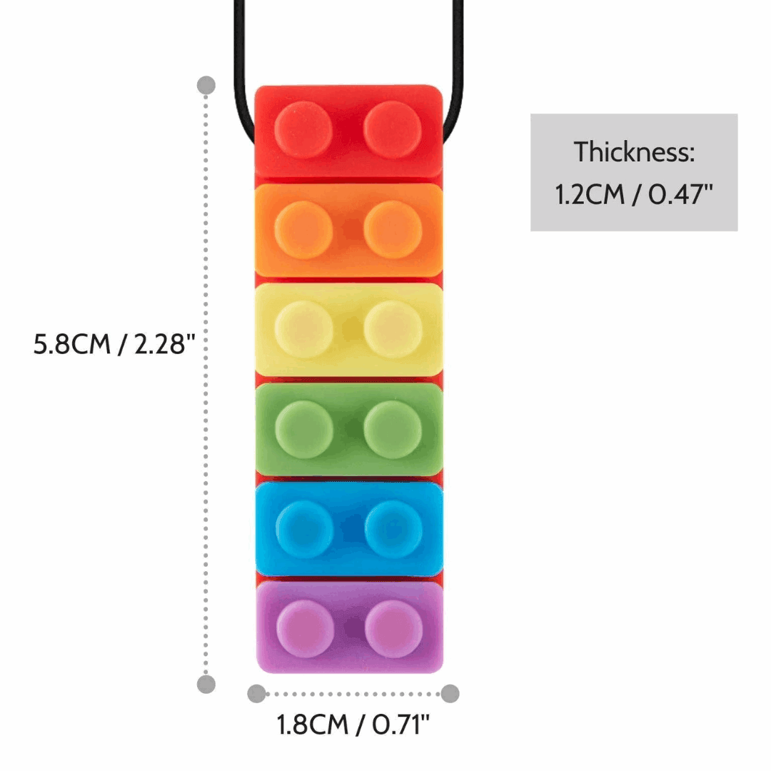 LEGO Sensory Chewing Necklace – Improve Focus & Oral Motor Skills