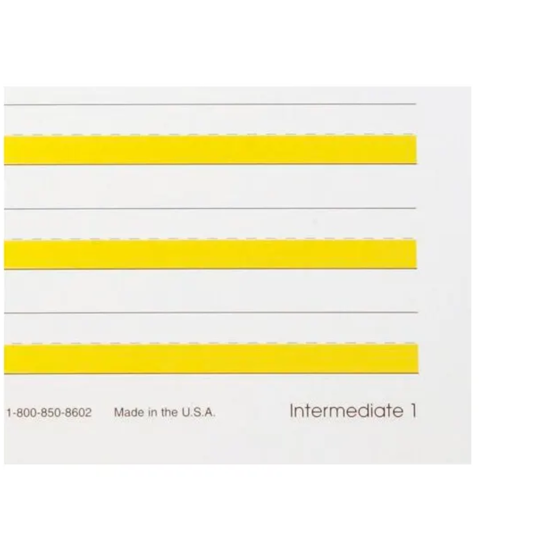 Abilitations Hi-Write Intermediate Paper – Level 1 | 100 Sheets for Writing Improvement; Letter Placement