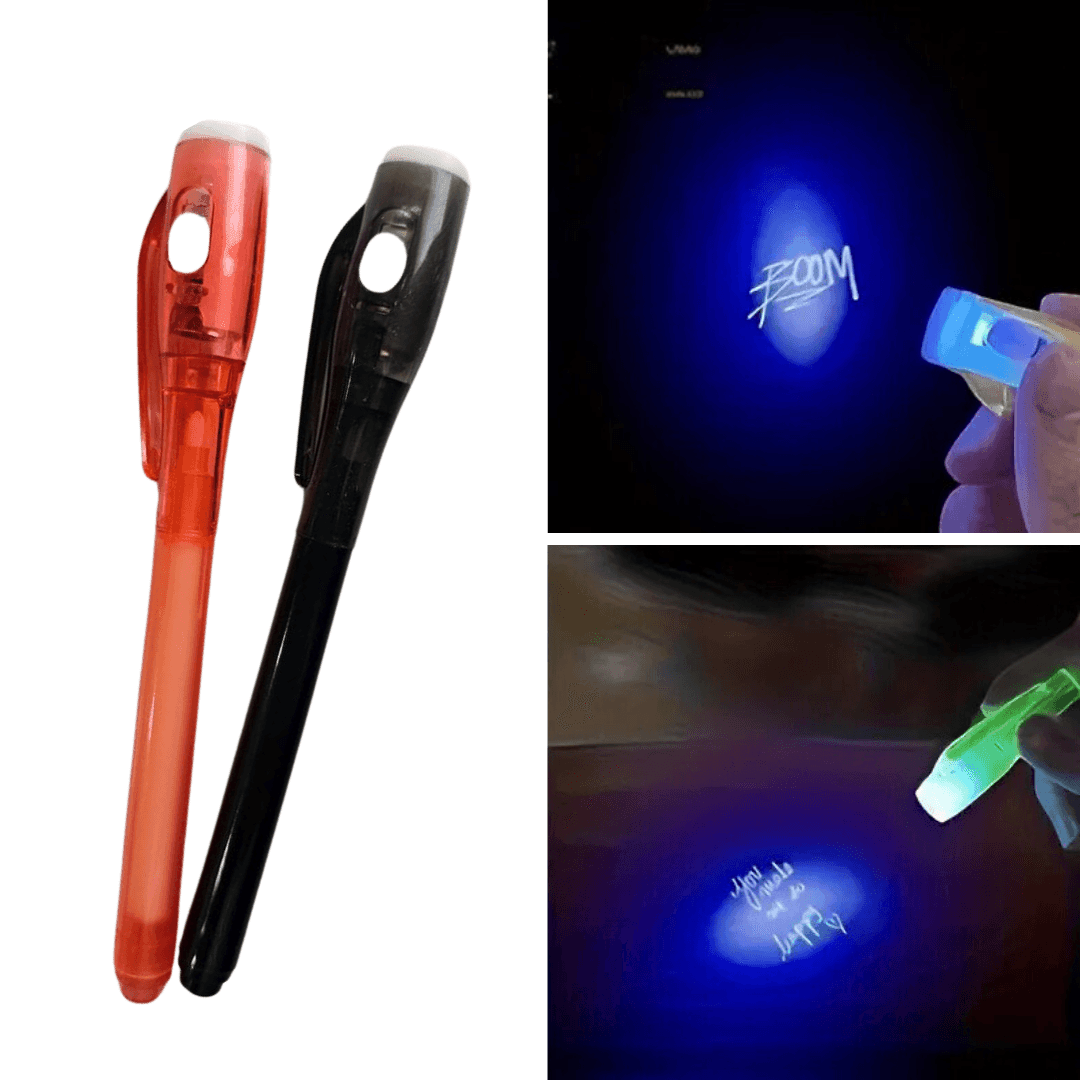 Secret Stroke Invisible Markers - 2pc Set for Hidden Messages & Fun! - Made2Motivate