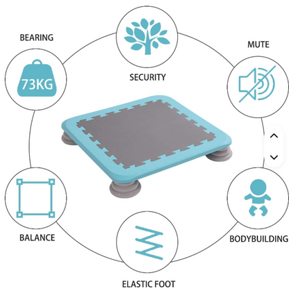 Kids’ Silent Portable Mini Trampoline – Indoor Jumping Mat with Shock-Absorbing Elastic Feet