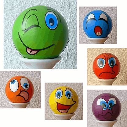 Emotiball squeeze balls for emotional expression