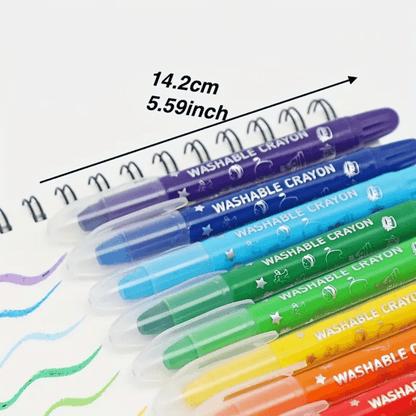 Washable Crayons for Kids – Bright Colors and Easy Clean-Up - Made2Motivate
