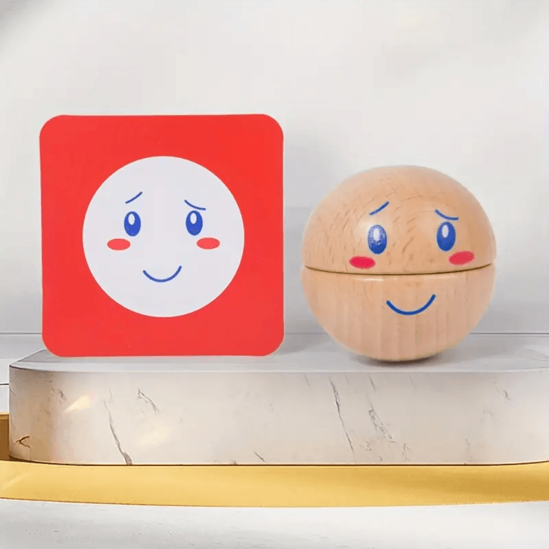 Mood Match-up Mates- Wood Educational Emotion Puzzle - Made2Motivate