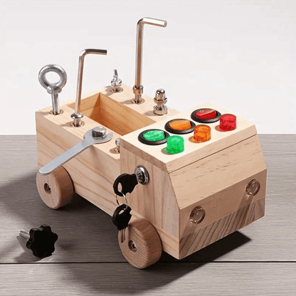 Truck LED Switch Board – Interactive Light-Up Toy for Fine Motor Skills & Sensory Play - Made2Motivate