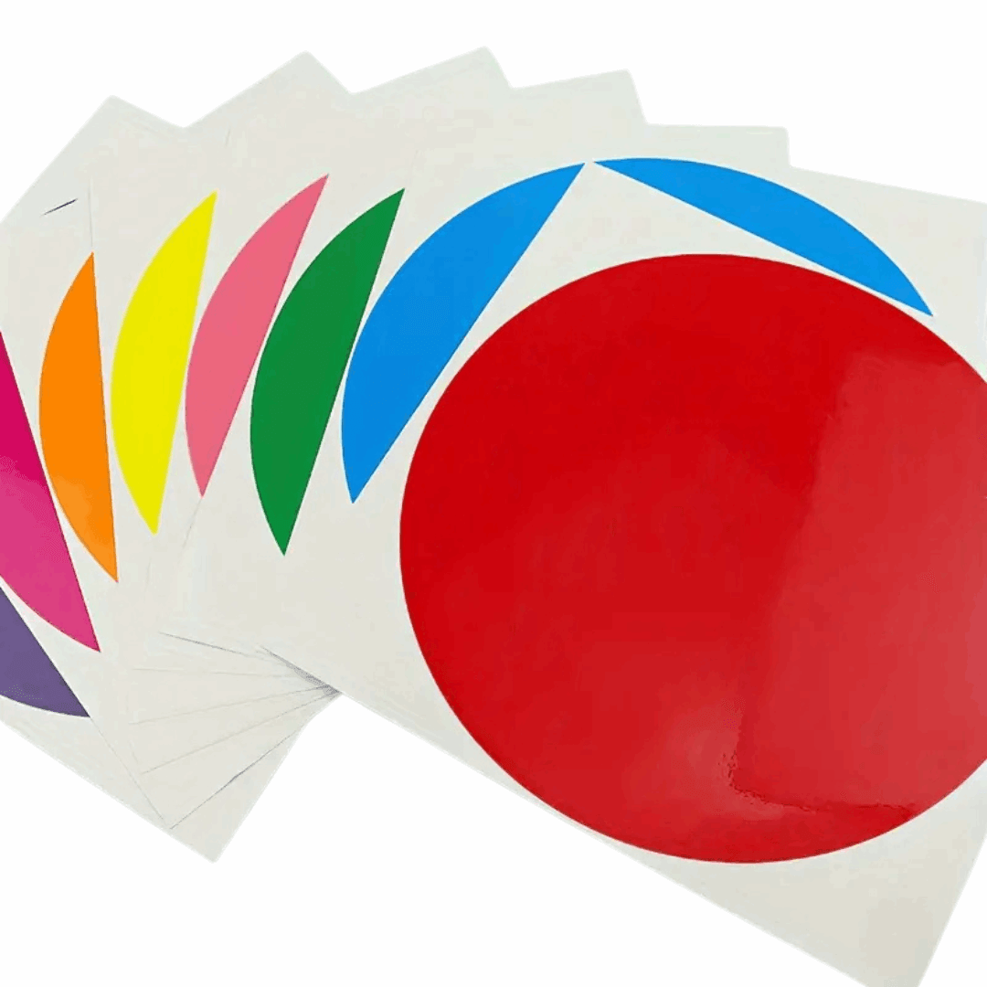Colorful Dry Erase Dots – 8 Piece Set of Vibrant, Reusable Stickers for Classroom Organization & Creative Learning