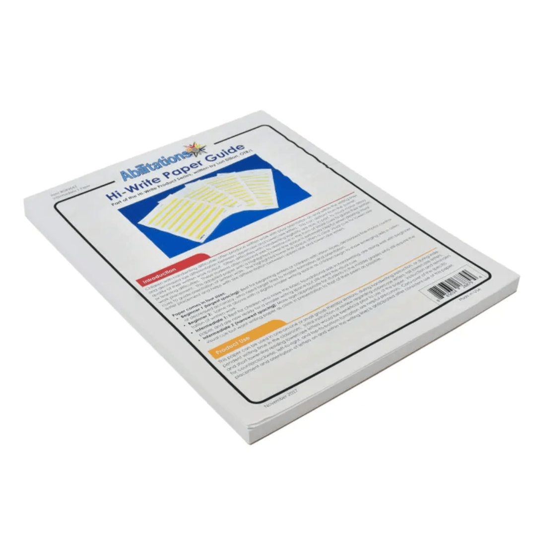 Abilitations Hi-Write Intermediate Paper – Level 1 | 100 Sheets for Writing Improvement; Letter Placement