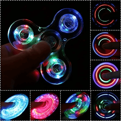 LED Light-Up Fidget Spinner | 3 Modes | Stress Relief & Fun Toy