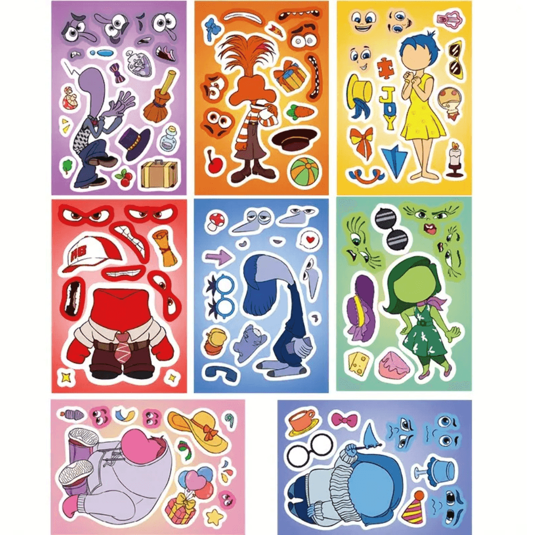 Inside & Out 8-Piece Sticker Set – Express Every Emotion
