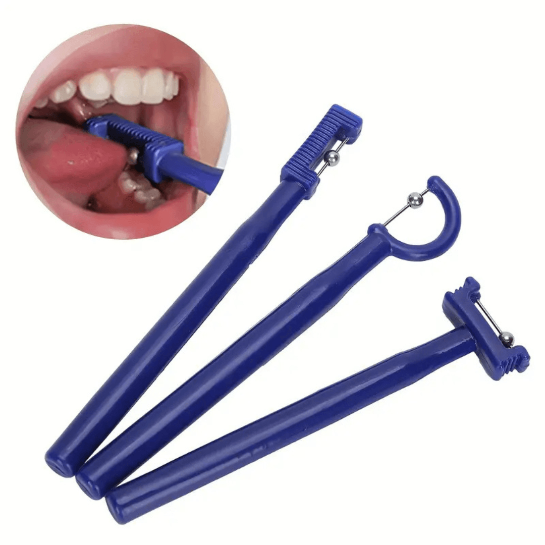 Tongue Muscle Training Set – 3 Piece Therapy Tool for Oral Motor Strength, Speech & Swallowing Exercises - Made2Motivate