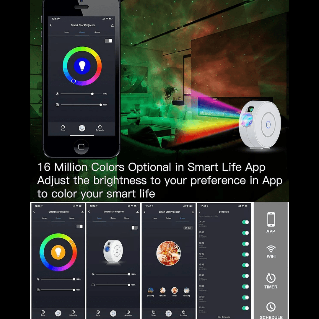Smart Starry Night Projector - Made2Motivate