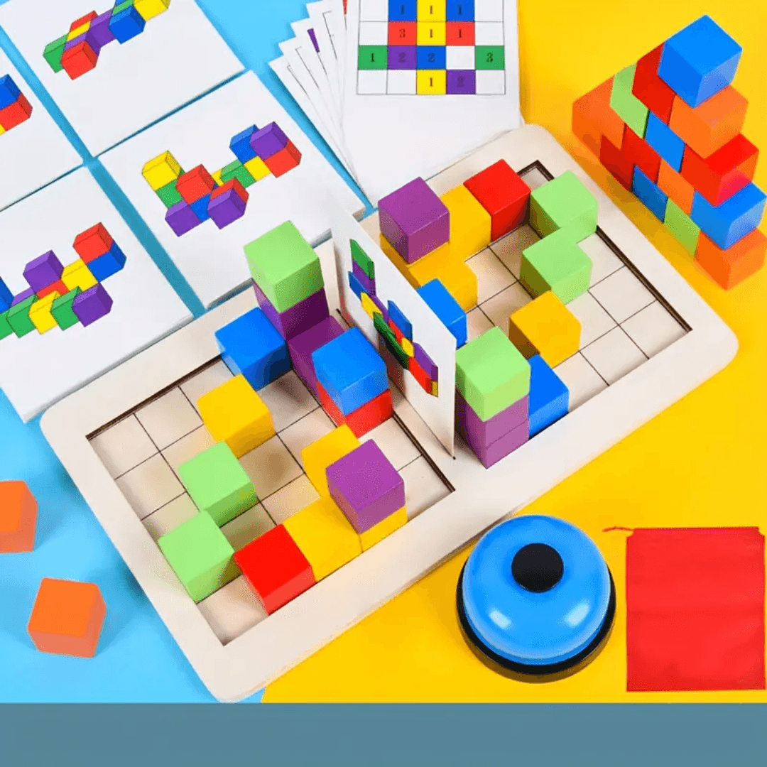 3D Puzzle Battle Blocks - Interactive Strategy & Logic Game - Made2Motivate