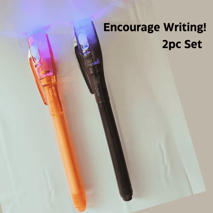Secret Stroke Invisible Markers - 2pc Set for Hidden Messages & Fun! - Made2Motivate