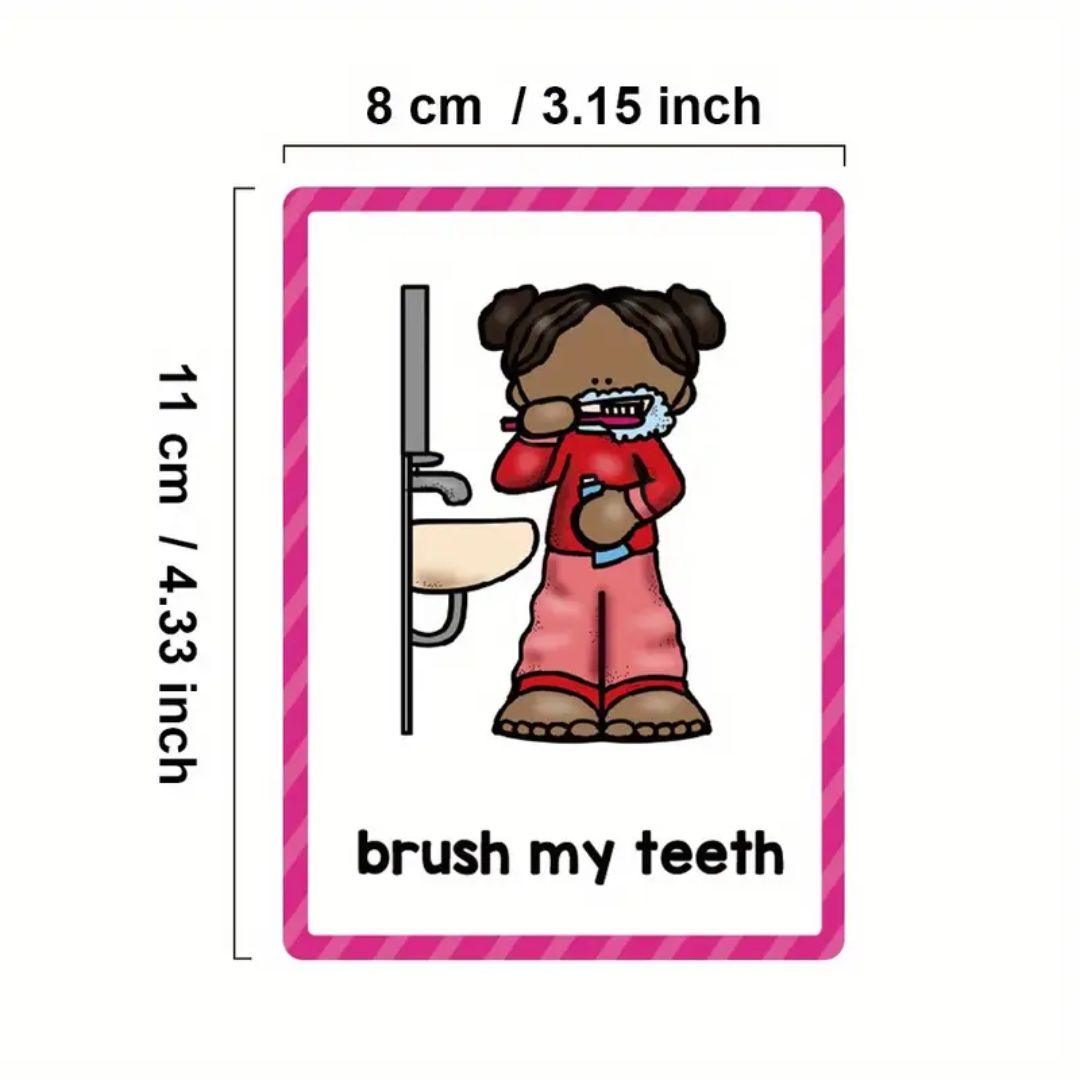 Daily Routines Flashcards for Kids - Made2Motivate