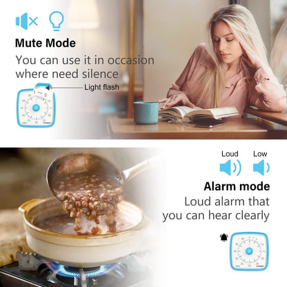 Silent Visual Timer-Blue