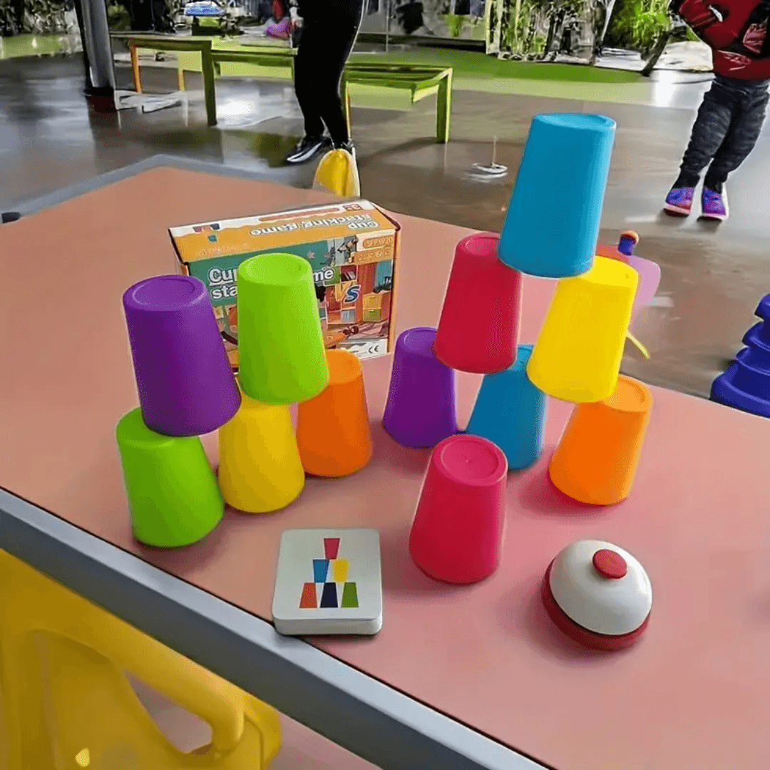 Stack & Match Game – Cup Stacking Challenge for Fine Motor Skills, Focus & Creative Play - Made2Motivate