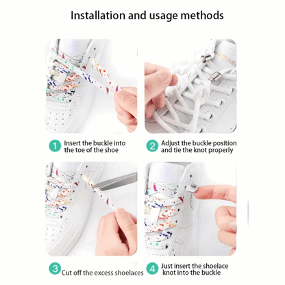 Elastic No-Tie Shoelace – Easy Slip-On Laces for Comfort, Flexibility, and No-Hassle Wear