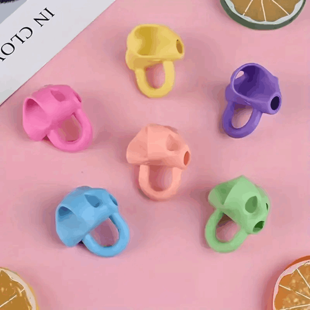Pencil Grippers – 6 Piece Set for Ergonomic Writing, Comfort & Grip Control