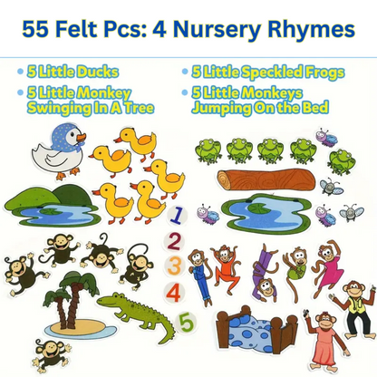 Felt Nursery Rhyme Set – Interactive Storytime Fun for Kids!