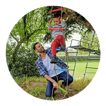 Rainbow Rope Ladder – 6FT Colorful Climbing Ladder for Kids