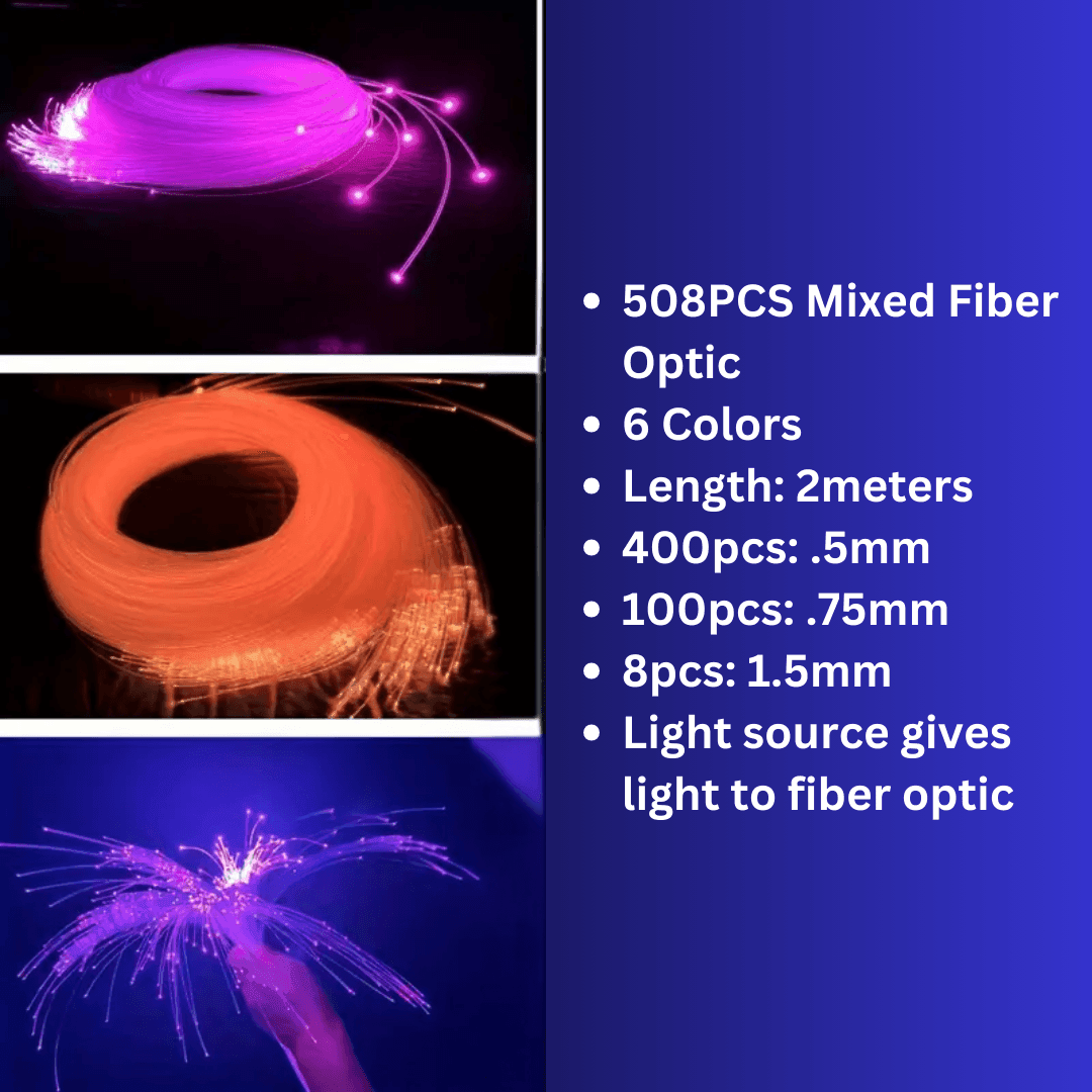 Sensory Fiber Optic Light – Calming LED Lighting for Sensory Stimulation, Relaxation & Focus - Made2Motivate