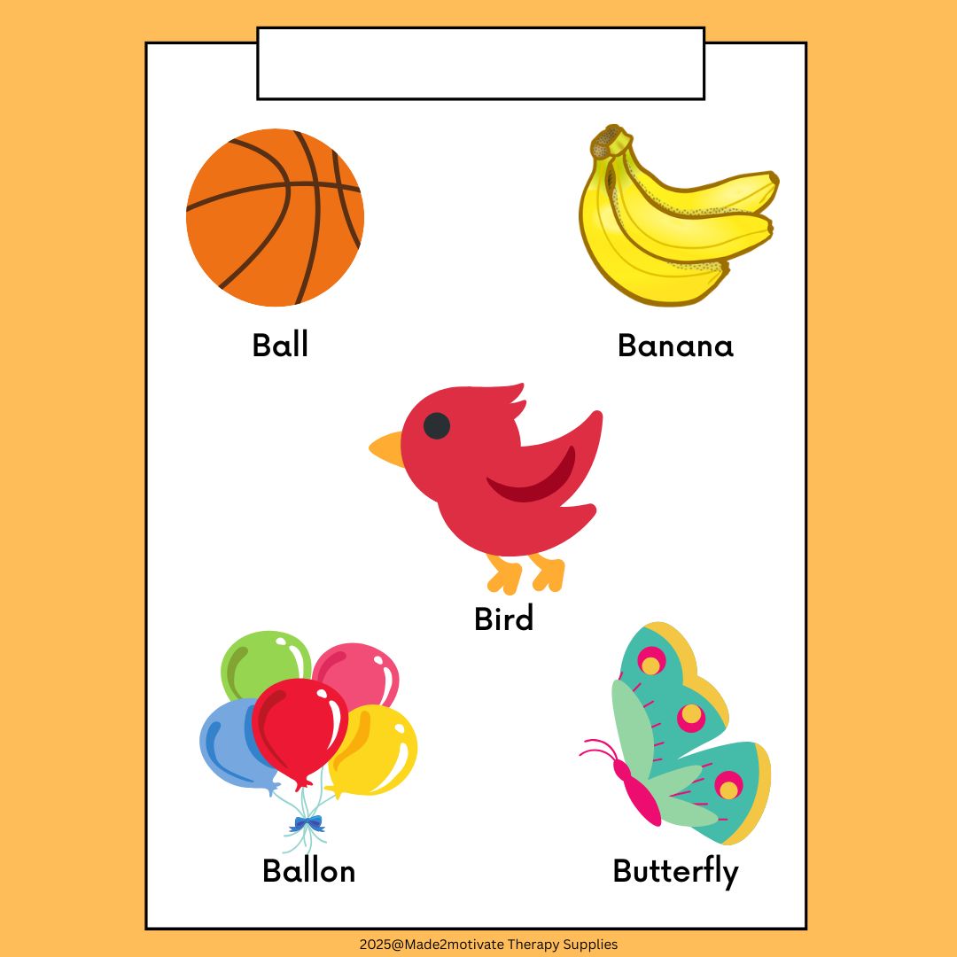 Alphabet Cut & Paste Vocabulary Pack (A-E) - Phonics & Fine Motor Skills