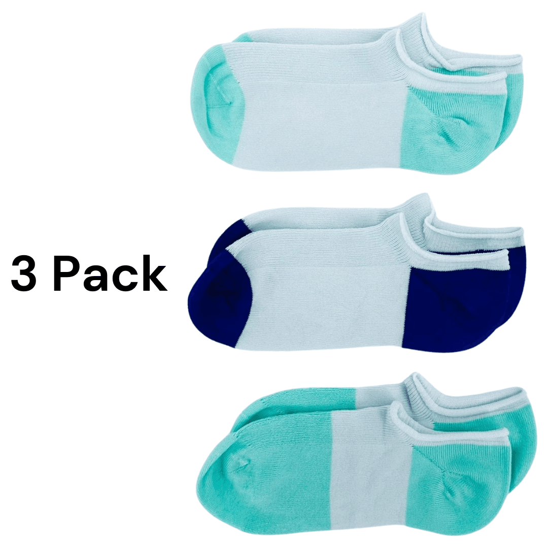 Sensory Friendly Seamless Sneaker Socks – 3 Pack of Super Soft, Tagless Socks with Flat Seams for Ultimate Comfort - Made2Motivate