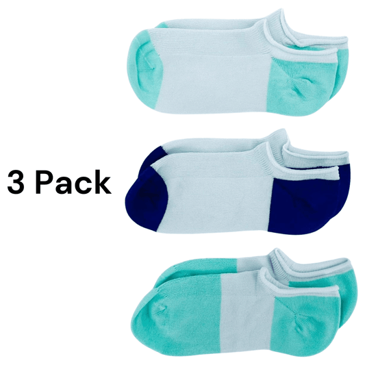 Sensory Friendly Seamless Sneaker Socks – 3 Pack of Super Soft, Tagless Socks with Flat Seams for Ultimate Comfort - Made2Motivate