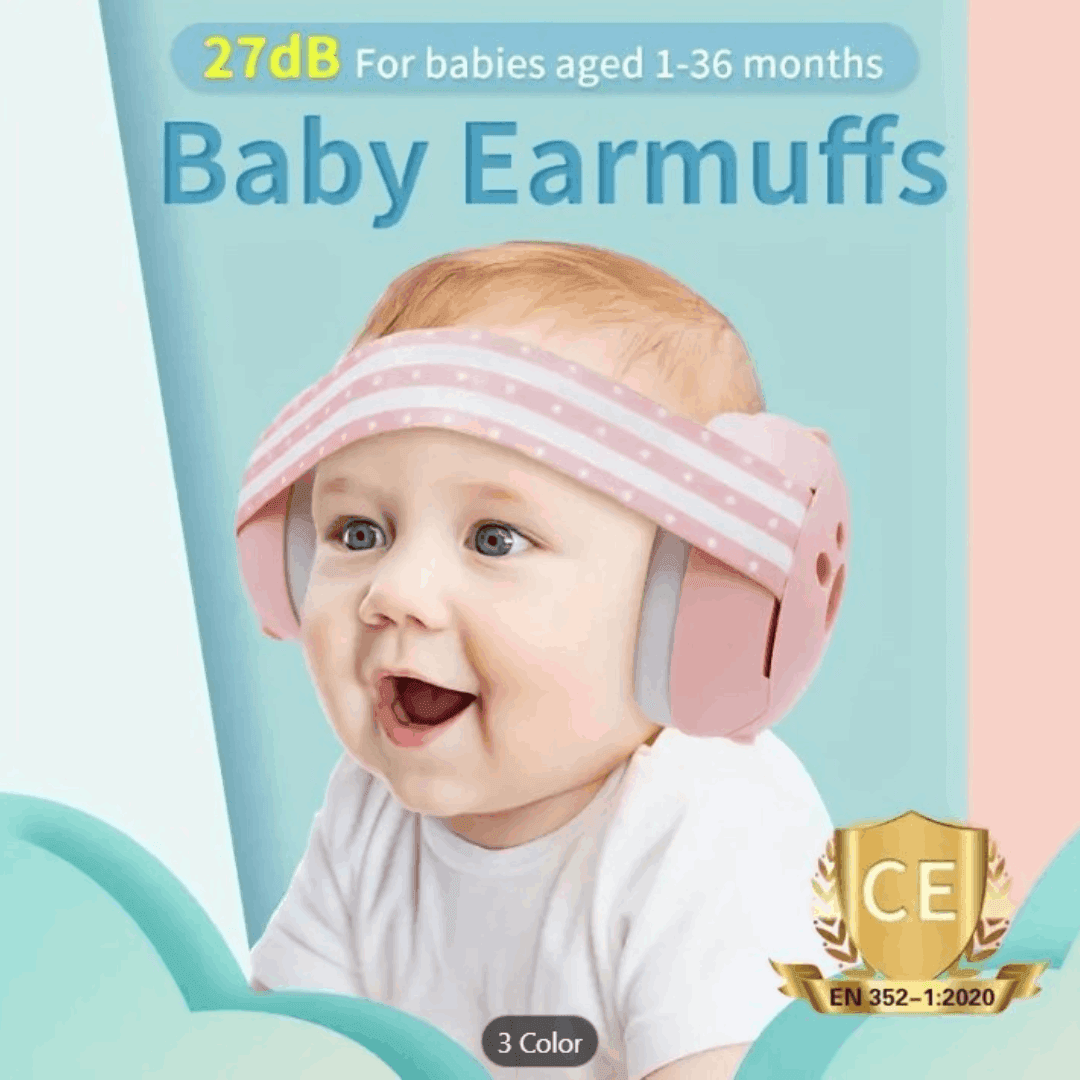 Baby Ear Protection Noise Cancelling Headphones – Noise Reduction Earmuffs for Newborns & Toddlers, Sleep & Hearing Protection for Travel