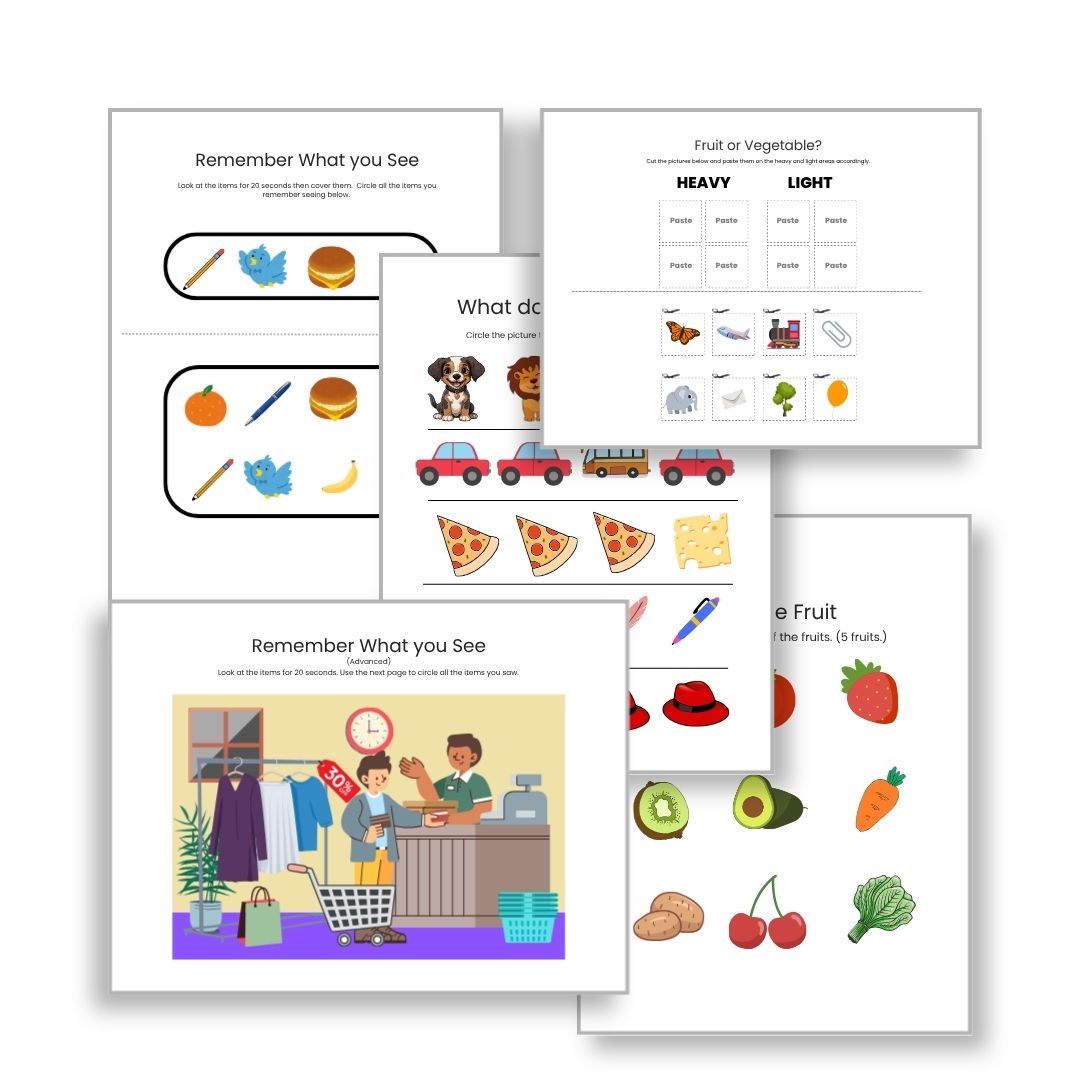 Working Memory Activity Packet (Ages 7–15) | 55+ Worksheets & 10 Proven Strategies