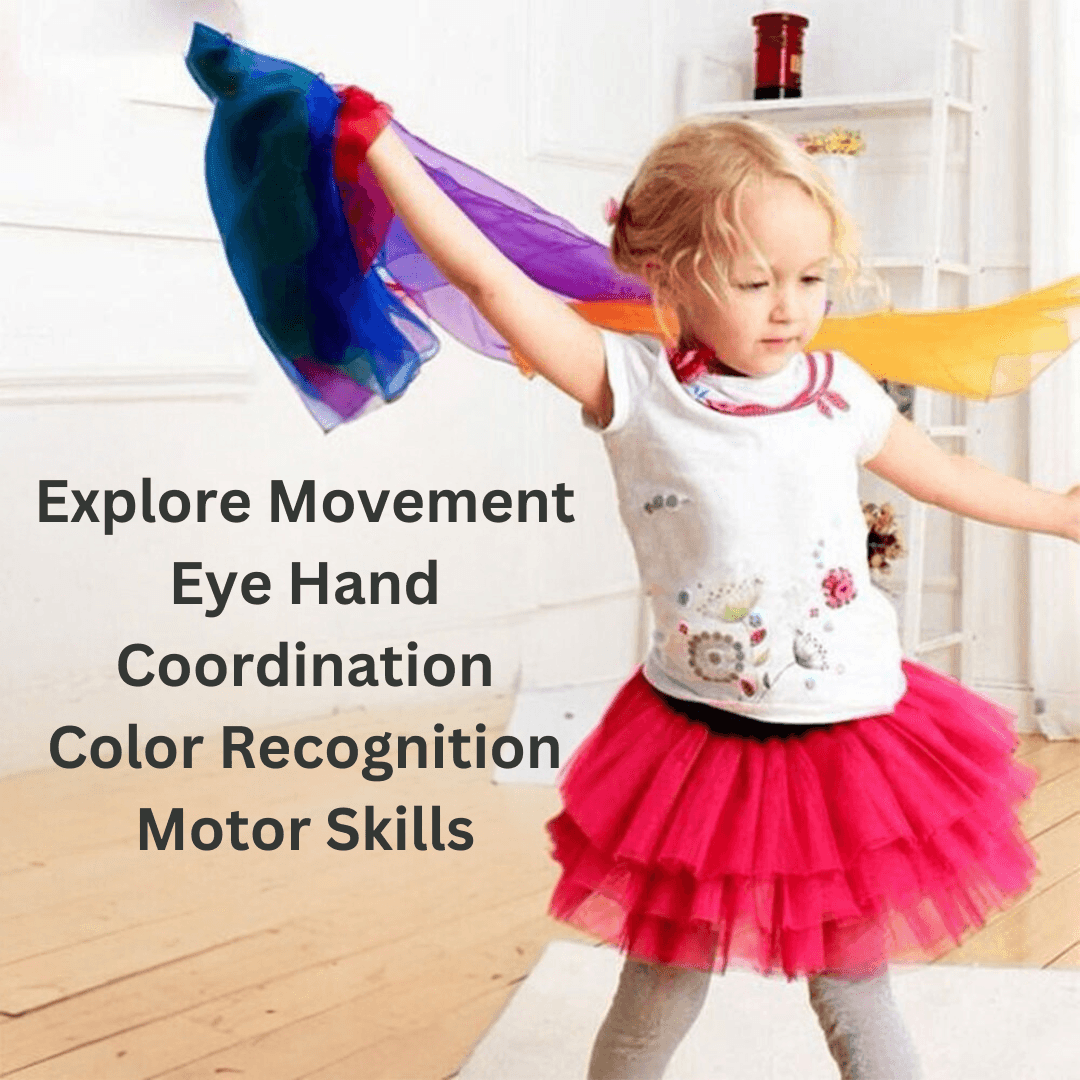 Sensory Juggling Scarves - 7pc – Fun, Colorful, and Engaging Movement Scarves - Made2Motivate
