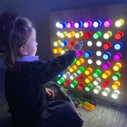 LED Light Wall Panel Peg Board – Sensory Learning & Creative Light Wall for Kids